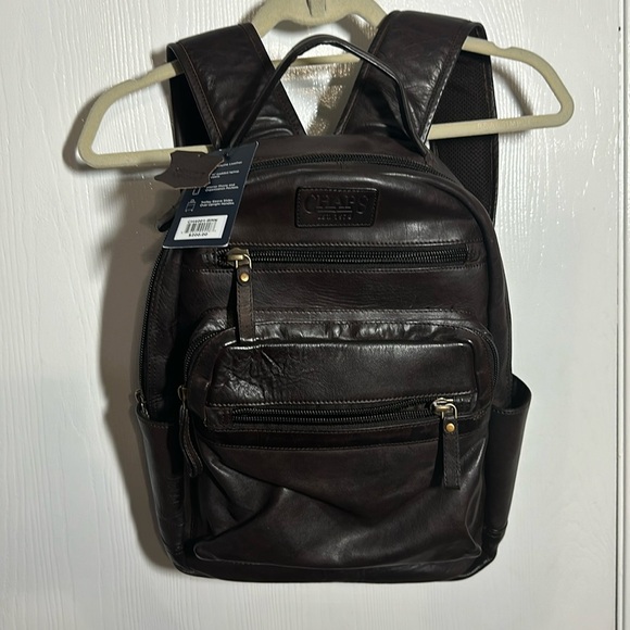 Chaps Other - Unisex NWT Genuine Leather Commuter Backpack, Chaps by Ralph Lauren